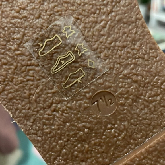 MADEWELL Woman’s Nude Leather BOARDWALK Ankle Strap Sandals Natural Buff 7.5 - Picture 8 of 9